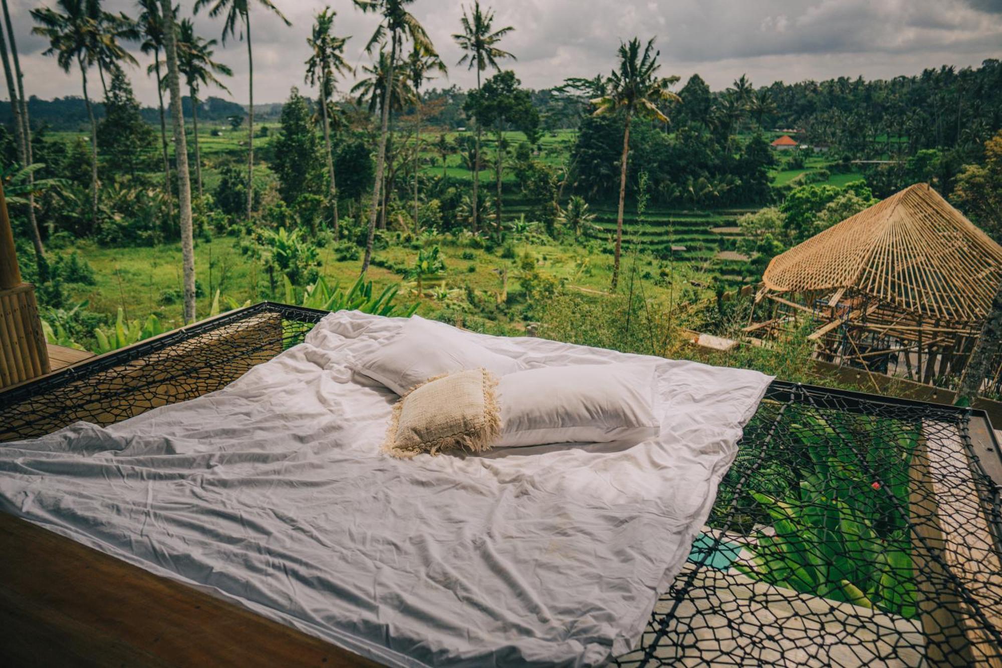 הוילה Selat Makerti Bali~Bamboo House מראה חיצוני תמונה